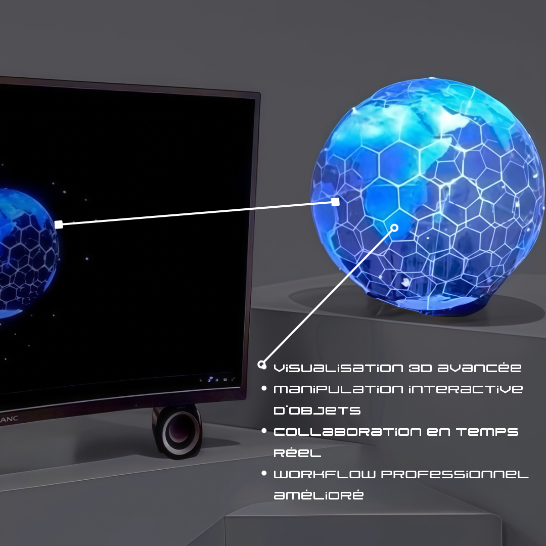 Hologramme 3D Sans Fil Carte SD + 16 Go interne- La Nouvelle Génération de Lumière